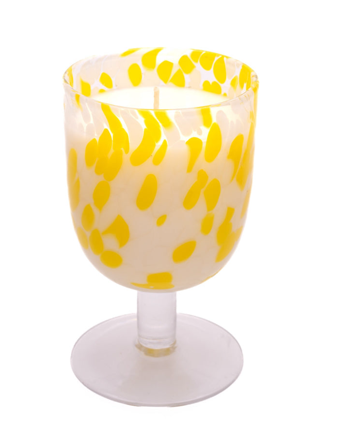 White Wine Lemon Curd Fragrance Glass Candle