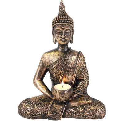 Sitting Thai Buddha Tealight Holder