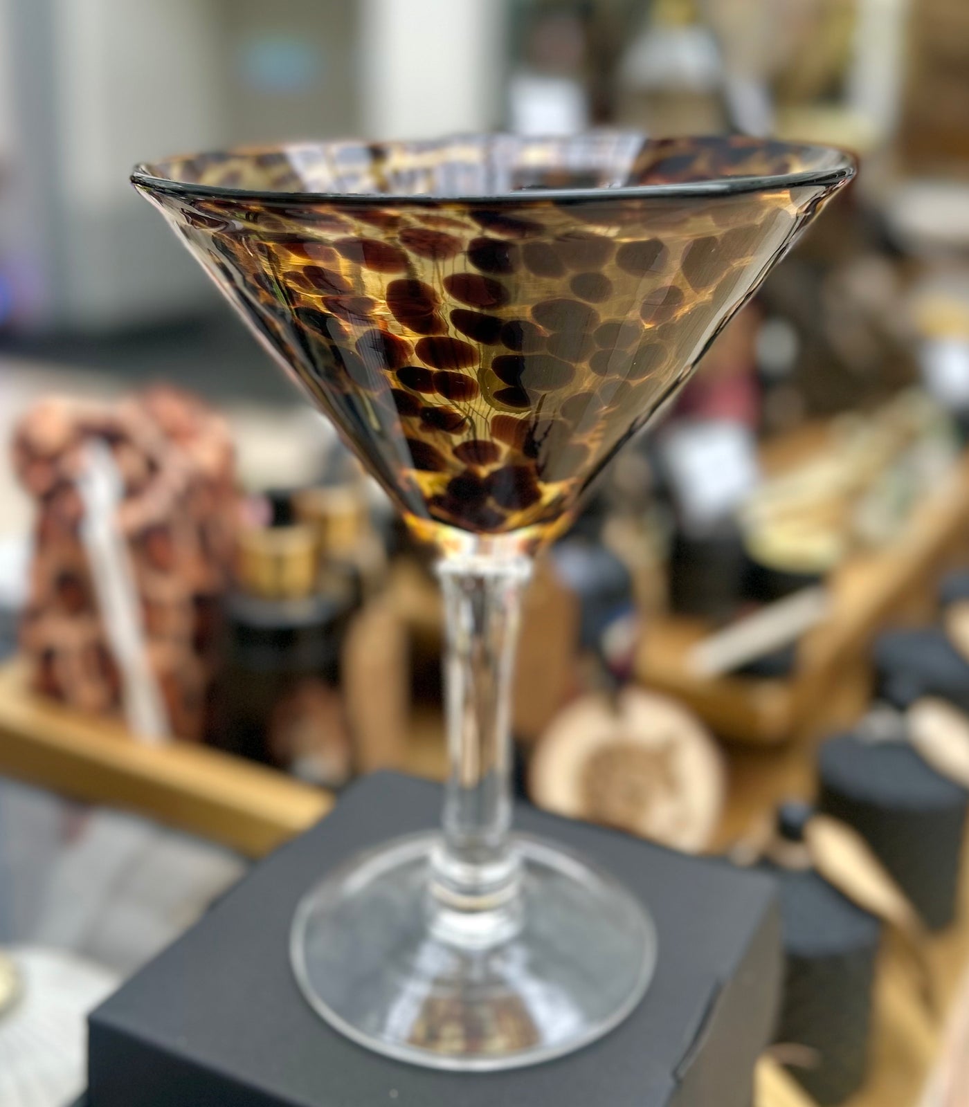 Leopard Martini Large Glass