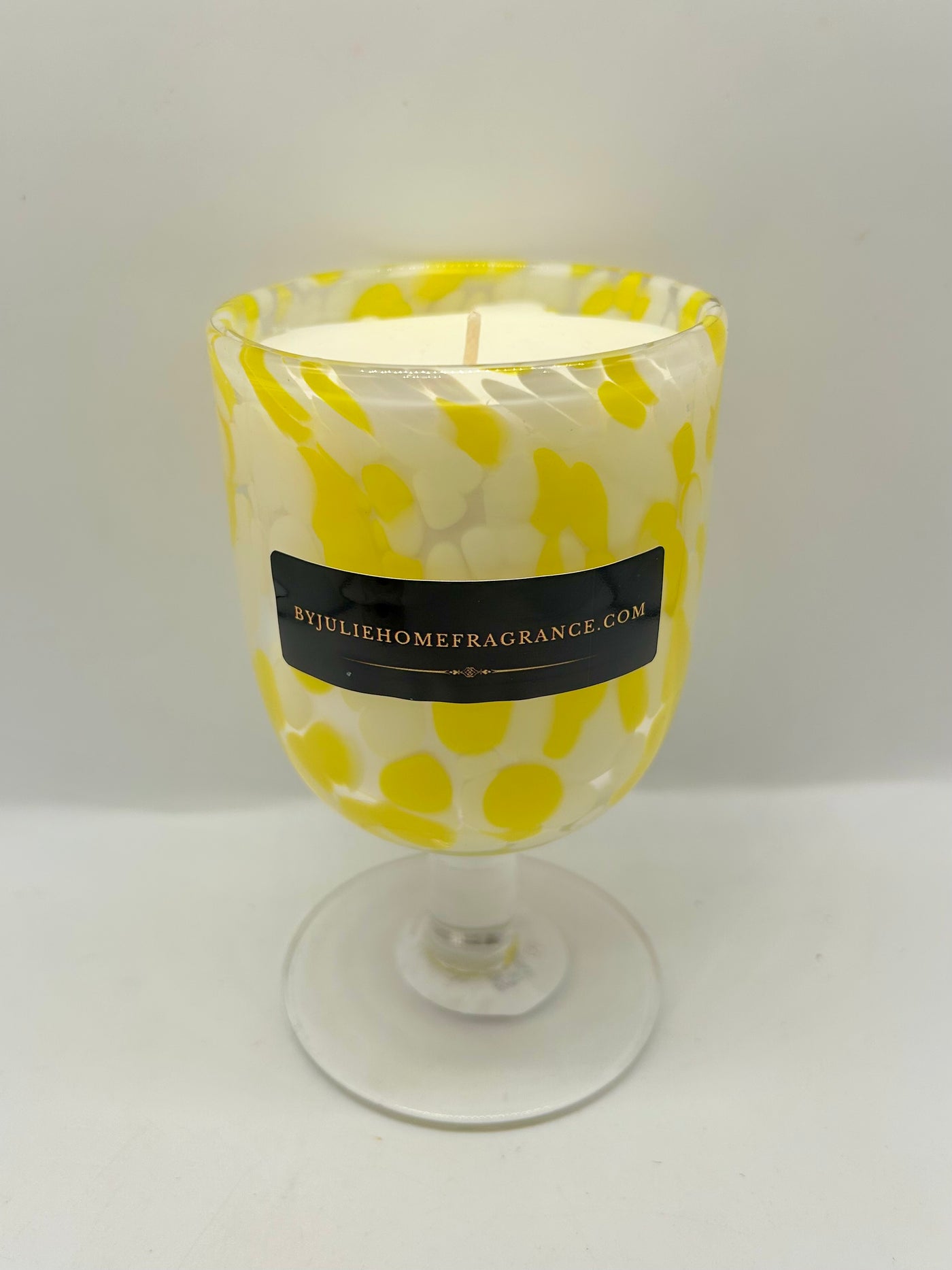White Wine Lemon Curd Fragrance Glass Candle