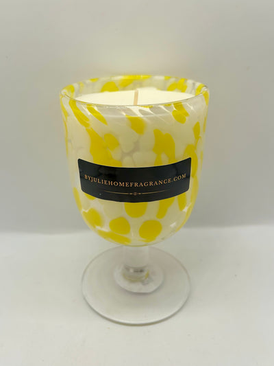 White Wine Lemon Curd Fragrance Glass Candle